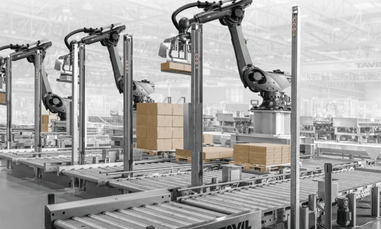 TAVIL's Max Pallet: Robotic Multiformat End-of-Line